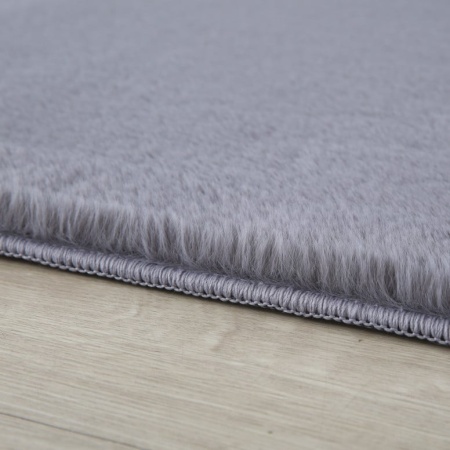 Килим Pouffy V1 сив 200 x 200 см