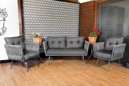 Комплект за градина Violet Грей 145x75x70 см