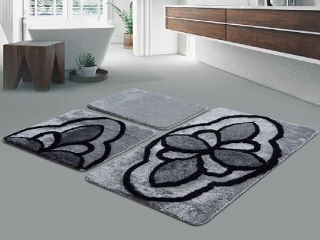 Комплект от 3 изтривалки за баня Lucca Platinum (Acryl)