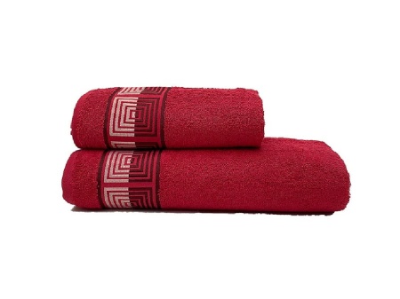 Комплект 2 кърпи Remy червени 50x100 и 70x140 см (100% памук)