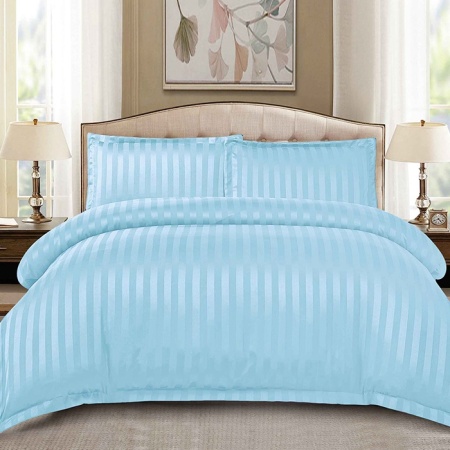 Ленено платно Damasc Stripe Baby Blue 4 броя (Finet)