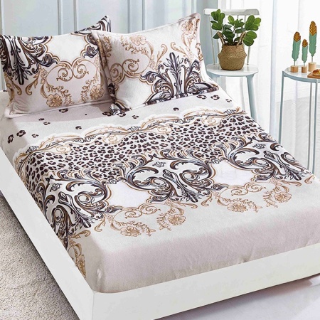 Лист за легло Cocolino с еластична лента и 2 калъфки за възглавници Mellie 180x200cm