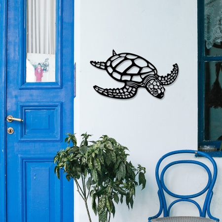 Метална картина Caretta Черен 53x30 см
