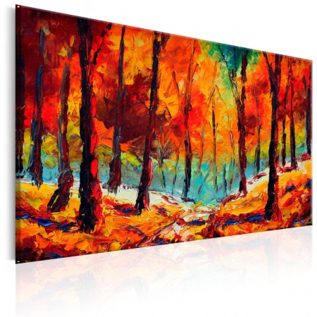 Ръчно рисувана картина - Артистична есен 120x80 см