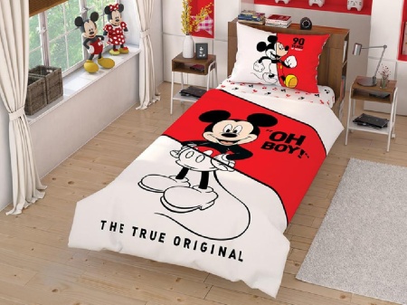 Спално бельо за деца Mickey True Original (100% Памук)