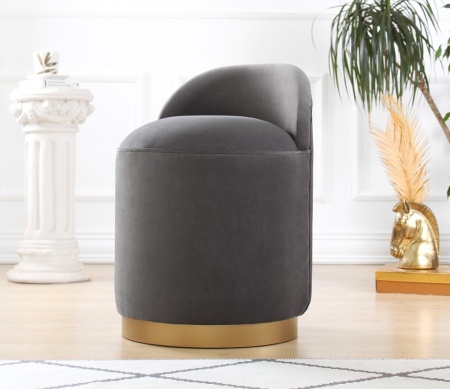 Табуретка Довър тъмен сив 50x45x70 см