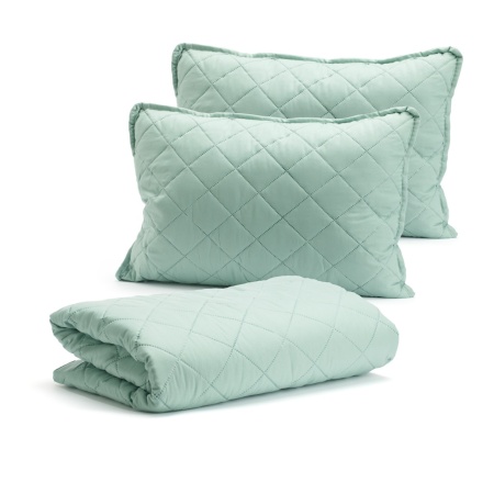 Двойно одеяло за движение 200x220 Sweet V7 Mint, 2 възглавници 50x70 cm