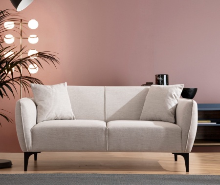 Диван с 2 места Belissimo Beige 160x67x95 cm