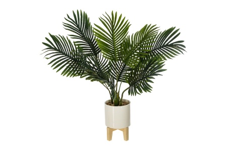 Изкуствено растение в саксия Green 4 14601 Бяло/Зелено 83x75x65см