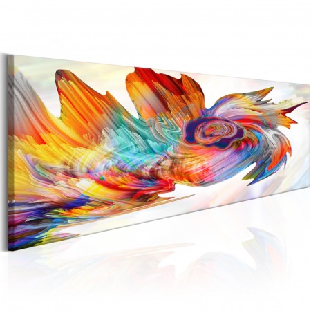 Картина - Цветен циклон 120x40 см
