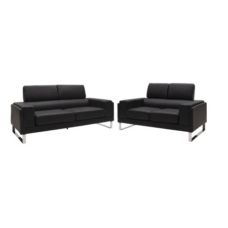 Комплект от 2 дивана с 2 седалки Shea Pako World Black 198x80x87 cm