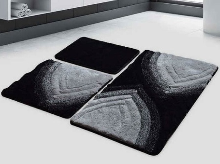 Комплект от 3 изтривалки за баня Stella Anthracite (Acryl)