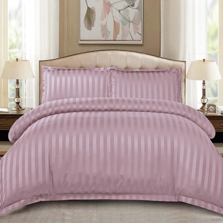 Ленено платно Damasc Stripe Dark Lilac 4 броя (Finet)
