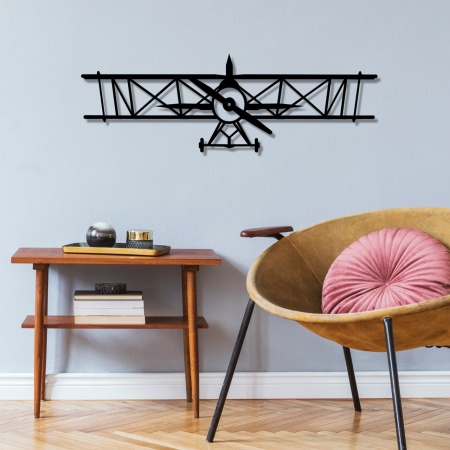 Метален декоративен аксесоар за стена Metal-394 Black 70x23 cm