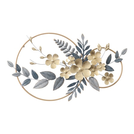 Метална декорация за стена Shelly Pako Pako World Golden 87x49.5x5 cm