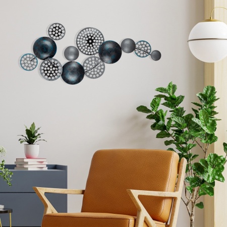 Метална картина Bronte Многоцветна 90x8x42 см