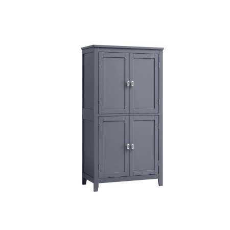 Шкаф за баня Vasagle сив 60x30x110 см
