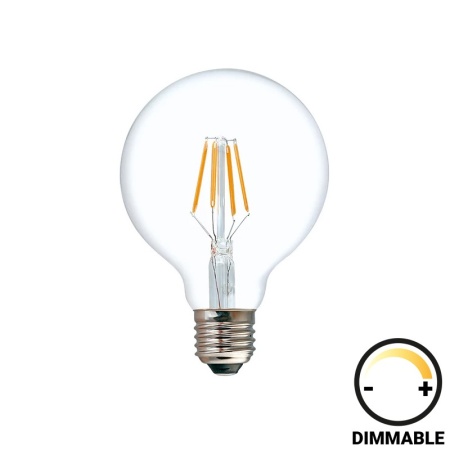LED крушка G80 Dimmable 8W E27 прозрачна 8x8x12 cm