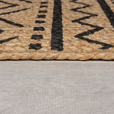 Килим Луис Натурален/Черен 120X170 см, Flair Rugs