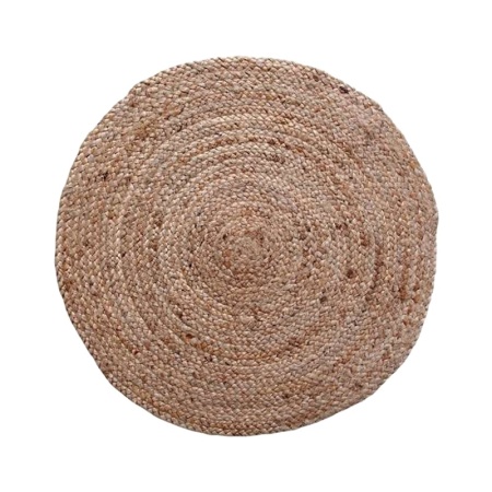 Килим от юта Solon Boho Pako World Бежов 100x100100x1 cm