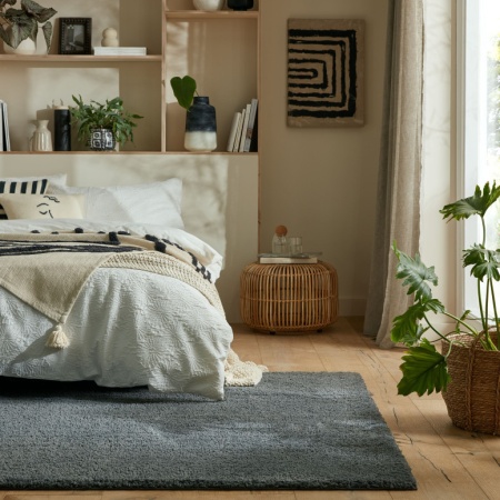 Килим Fluffy пране сив 120X170 см, Flair Rugs