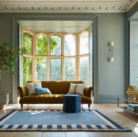 Килим Lois Scallop Kai Kai Wool Blue 200X290 cm, Flair Rugs