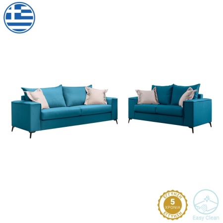 Комплект от 2 дивана с 2 места Verona Verona x2 Pako World Blue 225x93x100 cm