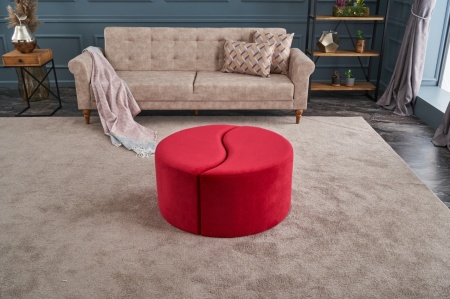 Комплект 2 табуретки Алис Червени 80x40x80 см