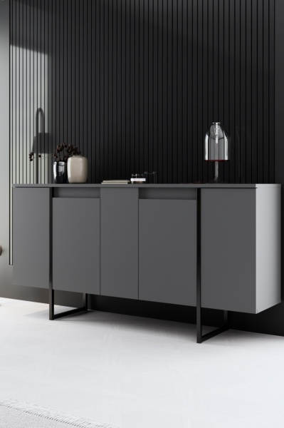 Конзола Лукс Антрацит 160x35x80 см