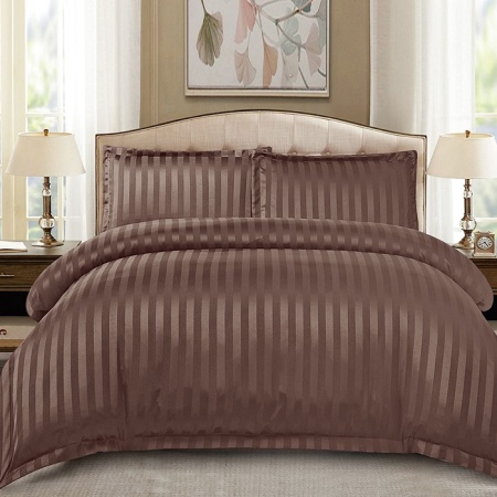 Ленено платно Damasc Stripe Brown 4 броя (Finet)