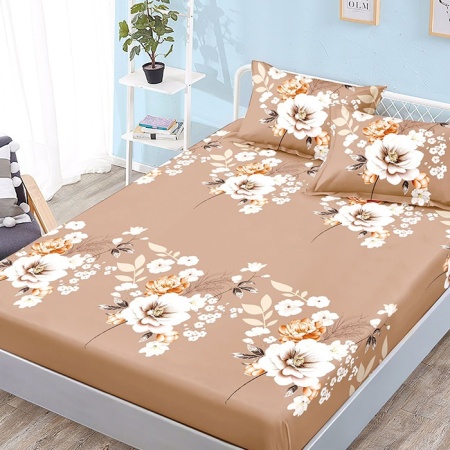 Лист за легло с еластична лента и 2 калъфки за възглавници Серия 180x200 см (Финет)