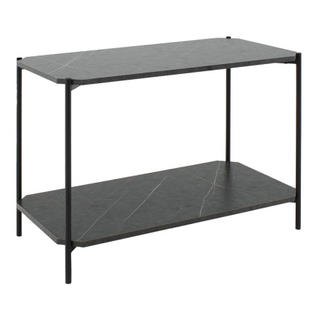 Масичка за кафе Mara MDF тъмен сив мраморен вид - черен 80x40x55см