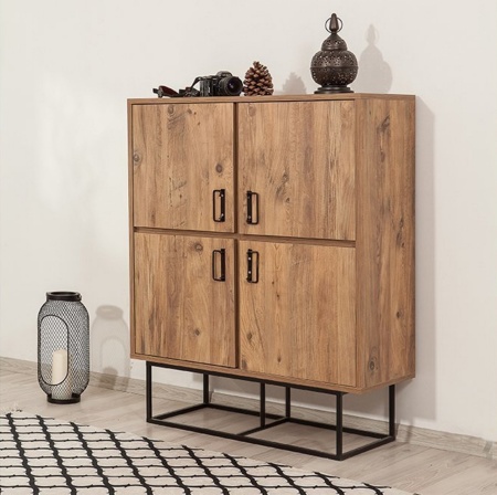 Многофункционален шкаф Quantum Natural 93x115x36 см