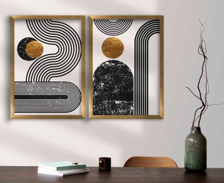 Платно за стена, 2 броя Euphoria Origin Golden Origin 38x53 cm