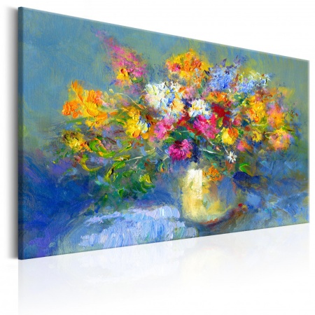 Ръчно рисувана картина - Есенен букет 90x60 см