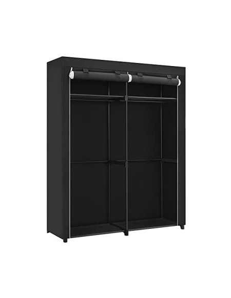 Сгъваем шкаф, Songmics, Черен, RYG02BK, 43 x 140 x 174 см
