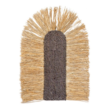 Сламена декорация за стена Ramzon Boho Pako World Natural 84x65x2 cm