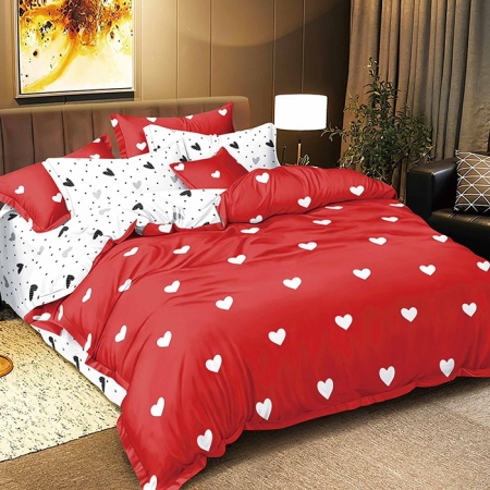 Спално бельо с ластик 180x200 Zara (Сатенен памук)