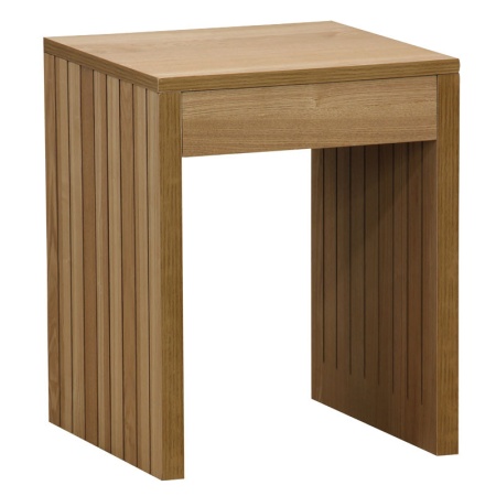 Странична масичка Focused MDF в цвят естествено дърво 40x40x50см