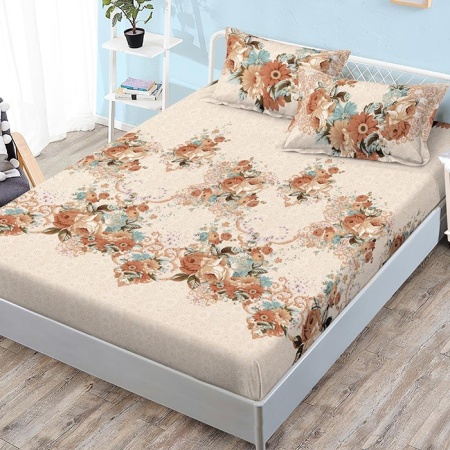 Чаршаф с ластик и 2 калъфки за възглавници Bell 180x200 cm (Finet)
