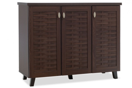 Шкаф за обувки Mantam за 16 чифта, орех 115.5x40x92 см