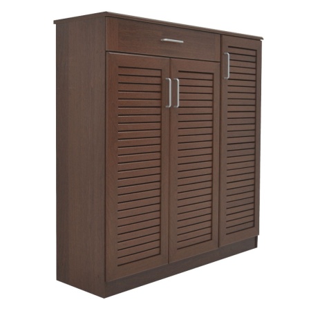 Шкаф за обувки Sante за 30 чифта, цвят орех 120x37x123см