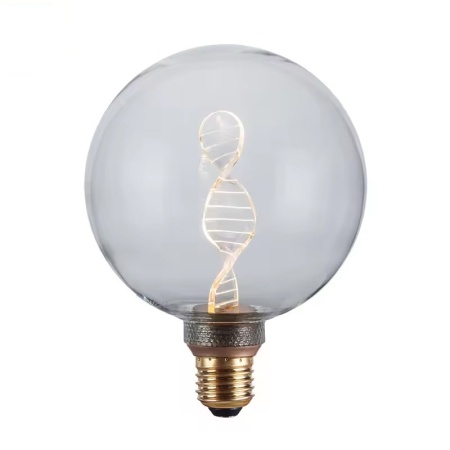LED крушка RN-DNA G125 3.5W E27 220-240V прозрачна 12.5x12.5x16.4 cm
