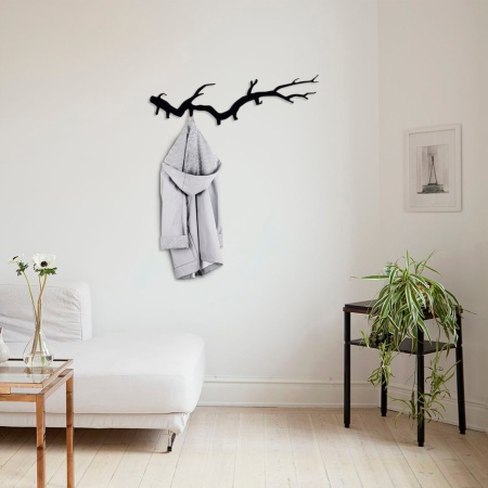 Wh-104 Black 87x22 cm Wh-104 Метална закачалка за окачване Black 87x22 cm