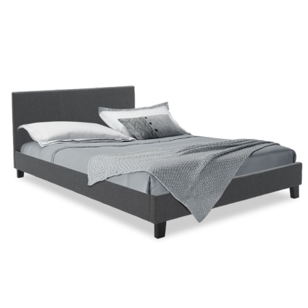 Двойно легло 150x200 см Nevil 3134 Тъмен сив