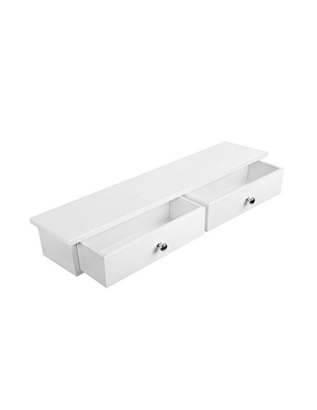 Етажерка с рафтове, Songmics, Бяла, LWS65WT, 65 x 15 x 10 см