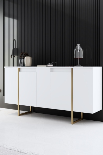 Конзола Luxe White 160x35x80 cm