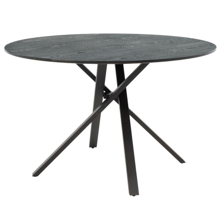 Кръгла маса Cerco MDF черен D120x75cm