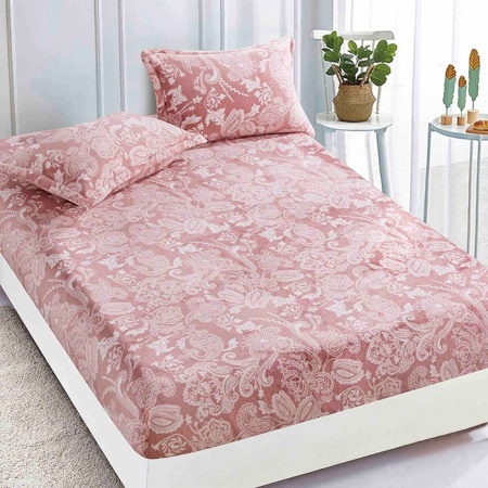 Лист за легло Cocolino с еластична лента и 2 калъфки за възглавници Roxana 180x200cm