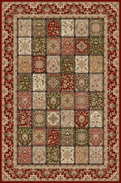Модерен килим Лотос червен, 300x400 см